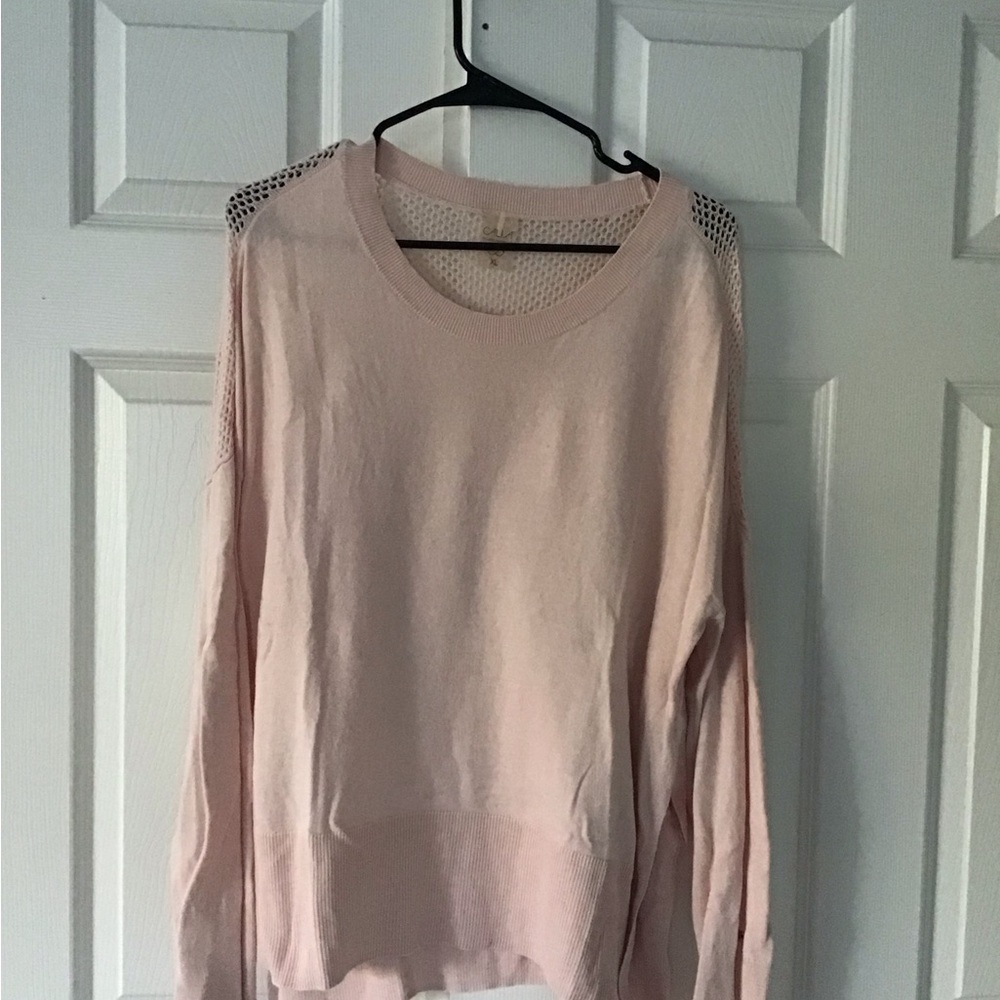 CALIA by Carrie Underwood Blush Crew Neck Sweater